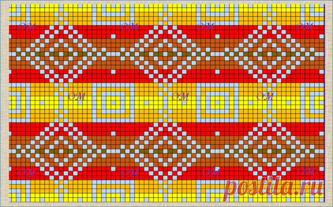 21 жаккардовая схема в стиле норвежских узоров | ЖАККАРДос | Яндекс Дзен