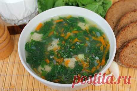 ​Суп с крапивой и клецками