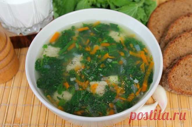 ​Суп с крапивой и клецками