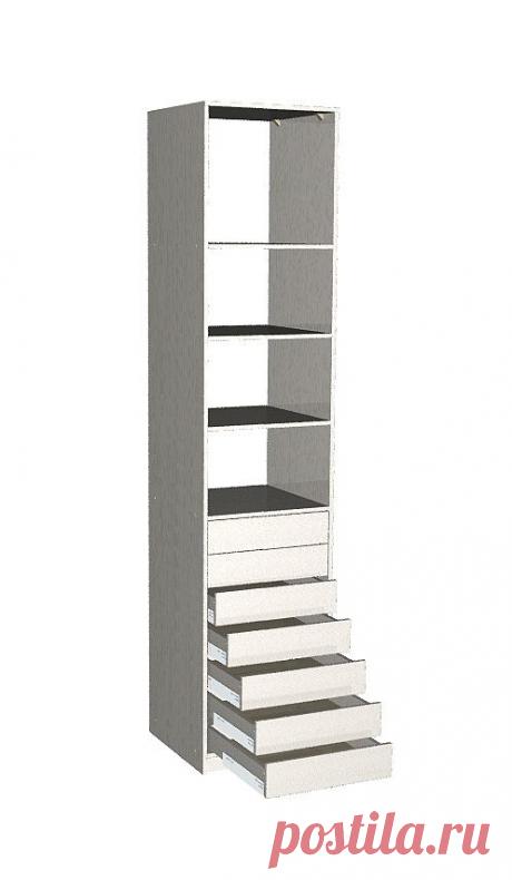 Вот один из пеналов (левый) гардеробной комнаты... Визуализация bCAD