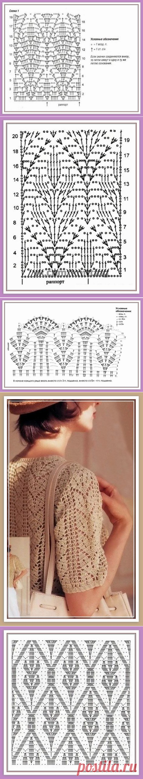 Схемы узоров 