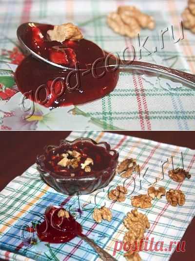 Хорошая кухня - сливовое варенье с бананами и орехами. Кулинарная книга рецептов. Салаты, выпечка.