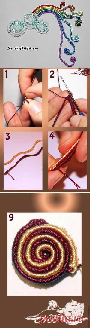 Мотив для ирландского кружева "Радужное облачко" - Ярмарка Мастеров - ручная работа, handmade