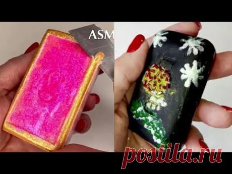 ASMR Bliss💚 ASMR  Soap CARVING.  Soap DIY ✨ No talking. AMAZING SOUNDS🌺 Dry soap.