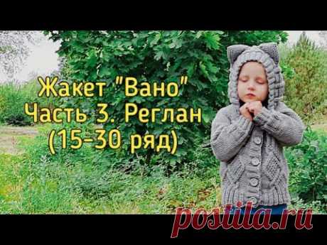 Жакет "Вано" | Часть 3. Реглан (15-30 ряд)