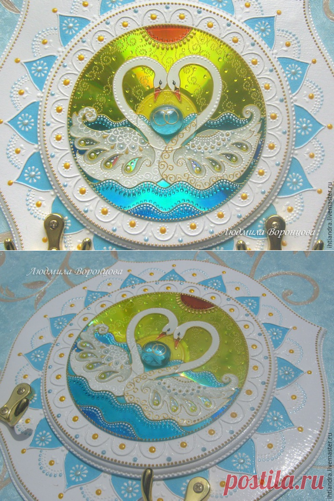 Создаём подарок на свадьбу — ключницу «Лебединая верность» - Ярмарка Мастеров - ручная работа, handmade