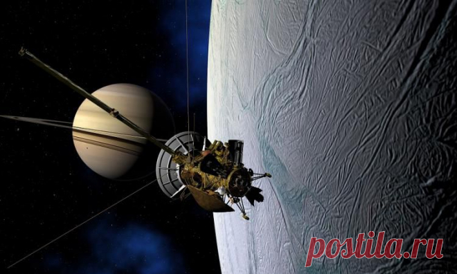Зонд Cassini показал фотографию спутника Сатурна Тефии
