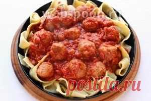 Паста с мясными шариками в томатном соусе рецепт с фото, как приготовить на Webspoon.ru