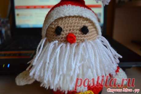 Как связать очаровательного Деда Мороза своими рукамит!