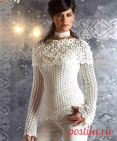 Блуза крючком