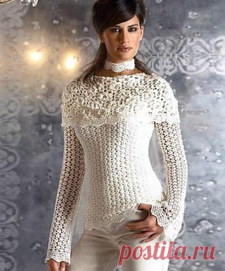 Блуза крючком