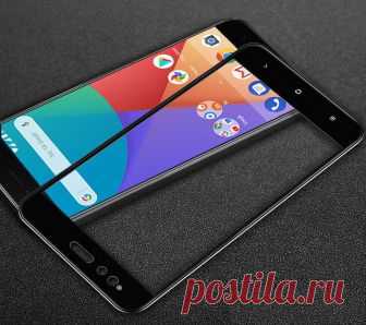 Защитное стекло для Xiaomi Mi A1 закаленное с покрытием Нужно защитное стекло на Сяоми Ми А1? Посмотри это с твердостью 9H. Накладка, закрывающая полностью экран смартфона