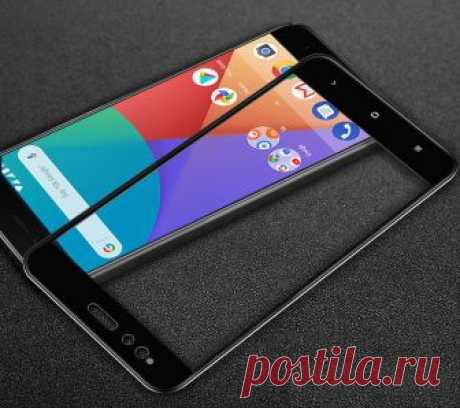 Защитное стекло для Xiaomi Mi A1 закаленное с покрытием Нужно защитное стекло на Сяоми Ми А1? Посмотри это с твердостью 9H. Накладка, закрывающая полностью экран смартфона