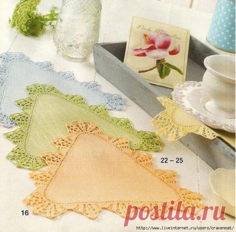 Из тканевых треугольников.....