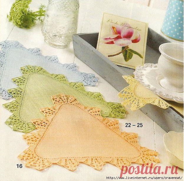 Из тканевых треугольников.....