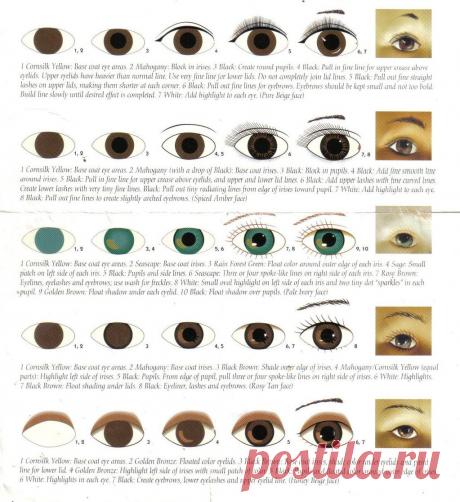 Ох, уж эти глазки! или Как Лена-Селения расписывает личики куклам - pawys Jimdo-Page!