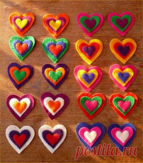 Hearts garland | Work in progress: hearts for two garlands. | Het Bovenhuis | Flickr