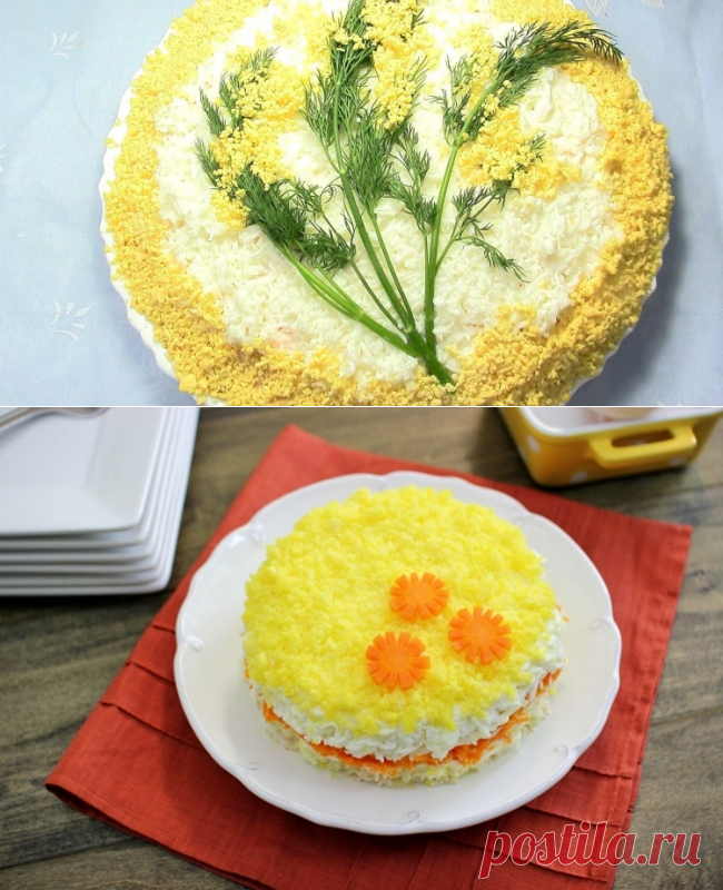 Салат «Мимоза» с сыром / Простые рецепты