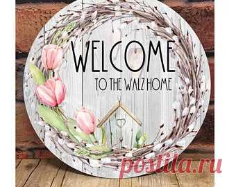 Tulip door hanger png | Etsy