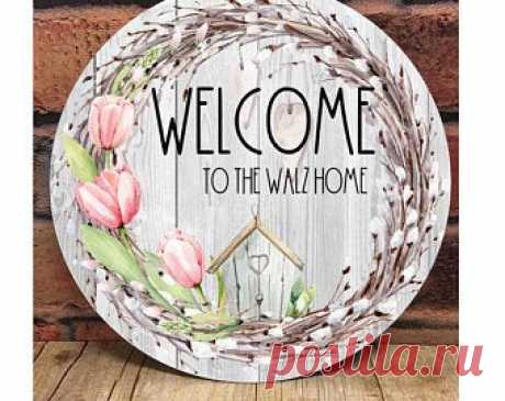 Tulip door hanger png | Etsy
