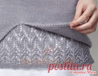 Джемпер «Fugue» спицами Благодаря сложному оформлению нижней части вязаный джемпер выглядит оригинально и лаконично.  Описание джемпера от дизайнера Anniken Allis переведено из журнала “The Knitter”.  Размеры: