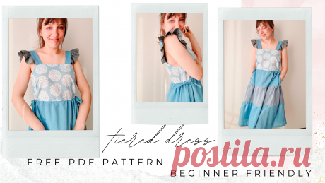 Tiered Midi Dress with PDF Pattern and Video Tutorial - Sparrow Refashion: A Blog for Sewing Lovers and DIY Enthusiasts