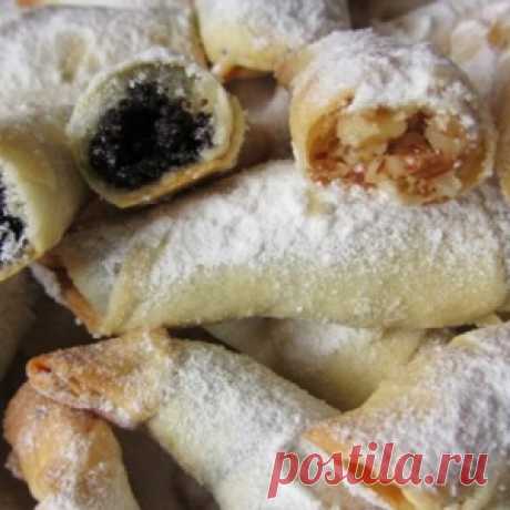 Нежные, хрустящие рогалики из тончайшего теста с маком и орехами - МирТесен