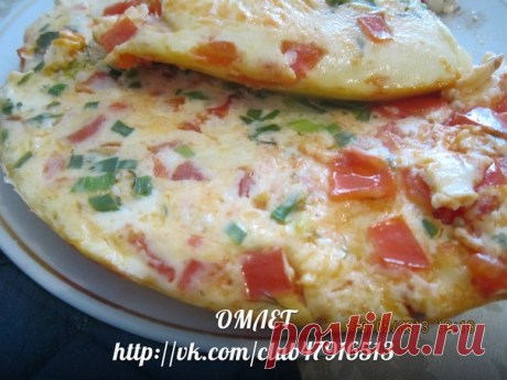 В альбом "ВКУСНЯШКИ" добавлен рецепт блюда "ОМЛЕТ"