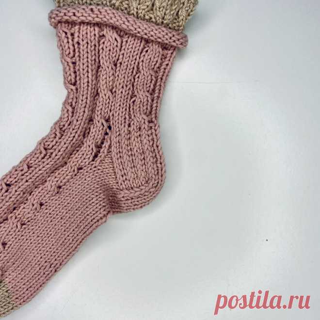 Нежнейшие носки с рюшами спицами | Описание | Схемы узора | Лена. На крючке | О вязании | Дзен