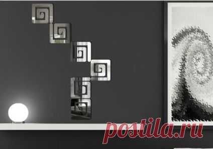 Мода Винт Pattern Забавный Акриловые Pattern Зеркало Наклейки на стены стикеров искусства, принадлежащий категории Наклейки на стену и относящийся к Дом и сад на сайте AliExpress.com