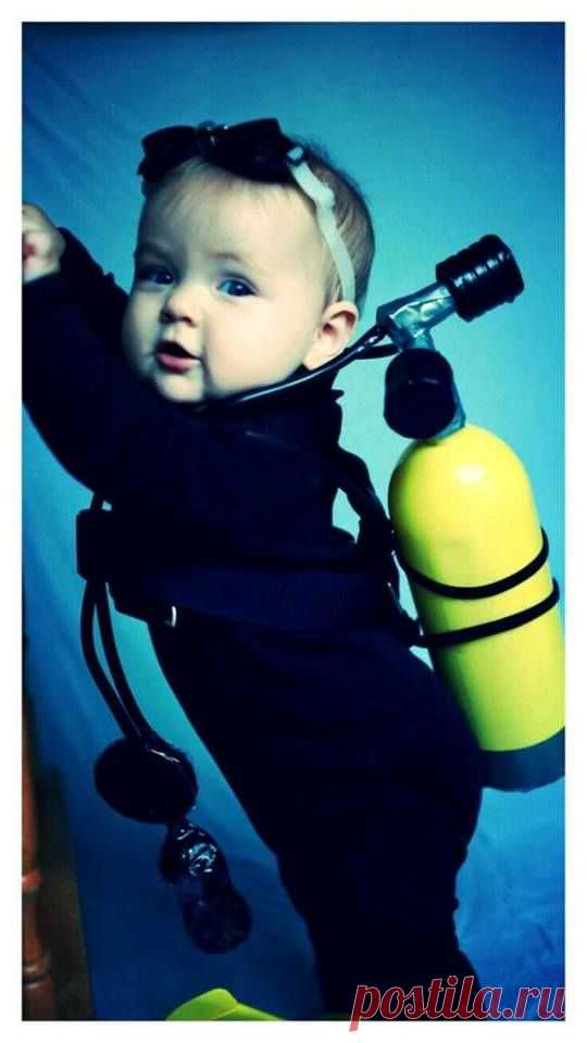 Малыш-дайверенок.