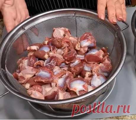 Куриные желудочки. Очень вкусное блюдо из простого продукта!