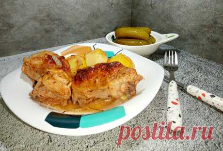Курица с картошкой в кефире - рецепт автора Марина Юрчук (Рудь)