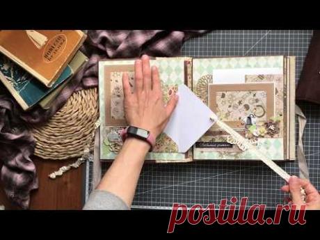 Скрапбукинг. Два школьных альбома. Видео - обзор.