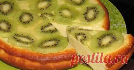 Творожная запеканка с киви