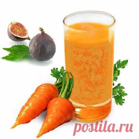 Напиток из моркови и инжира - эликсир жизненной энергии