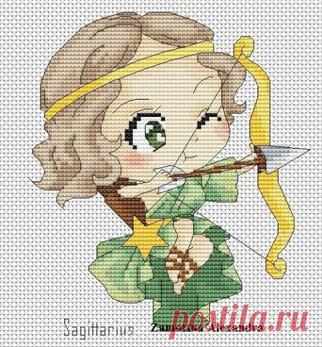 Gallery.ru / Водолей - Бесплатные схемы - hesperis