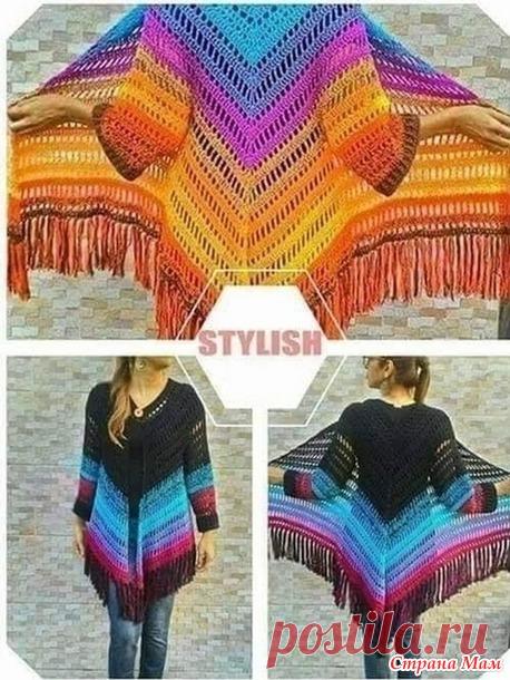 Идея для жакета или кардигана - Все в ажуре... (вязание крючком) - Страна Мам