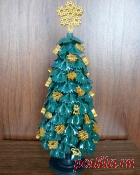 Елка из макарон своими руками