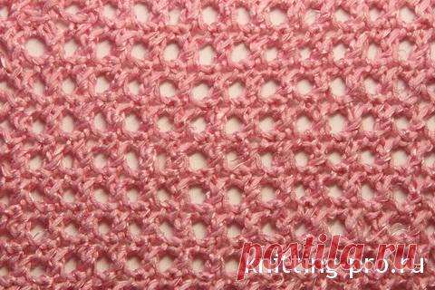 Вязание филейной сетки на спицах - knitting-pro.ru - От азов к мастерству