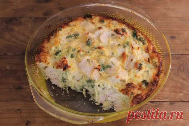 Запеканка с курицей и овощами