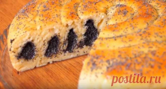 Из рулетов, начиненных маком и творогом, я пеку нежный пирог: рецепт