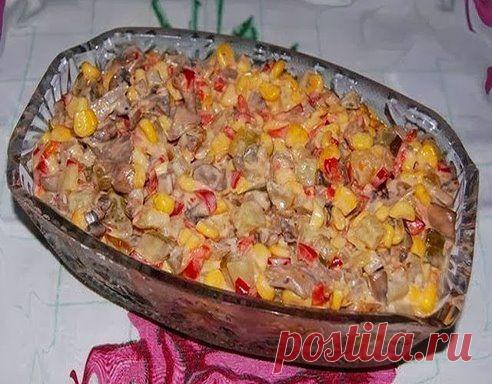 Салат ″Екатерина″ простой готовятся очень быстро, получается очень вкусно.  . Рецепт здесь: ➨ http://vkusno-ru.blogspot.com/2014/01/blog-post_1680.html   Приятного аппетита! ЖМИ КЛАСС есль нравится рецепт! Большое СПАСИБО