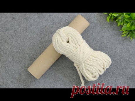 Замечательная Идея из Картонной Трубки  и Веревки DIY