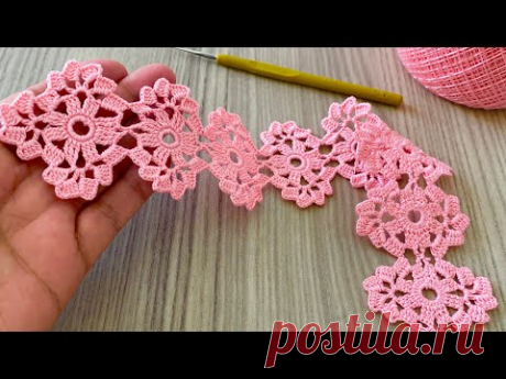 EASY and  STYLISH Crochet Edge Lace Pattern Tutorial