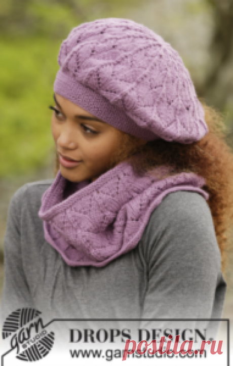 берет и хомут Myra из пряжи DROPS Lima Для вязания этого чудесного комплекта вам понадобится 5 моточков пряжи Drops Lima, которую вы можете недорого приобрести в нашем интернет-магазине Моточки Клубочки
