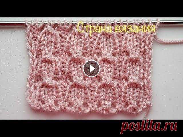 Узоры спицами. Ажурные колокольчики. Lace bells    Узорчик для детских вещей и не только. Ажурные колокольчики - это универсальный узор, которым можно связать все - от шапок до пальто. Раппорт узора 5 петель и 6 рядов. Для образца набираем ...