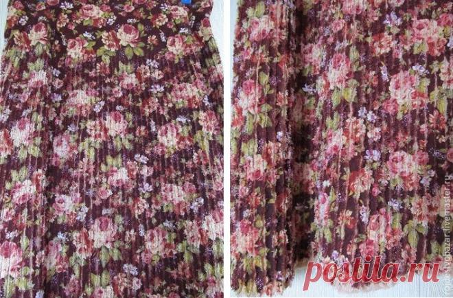 Шьем юбку по косой в технике синель