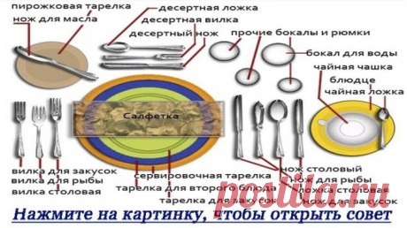 Язык ножей и вилок: как не остаться голодным на приеме.