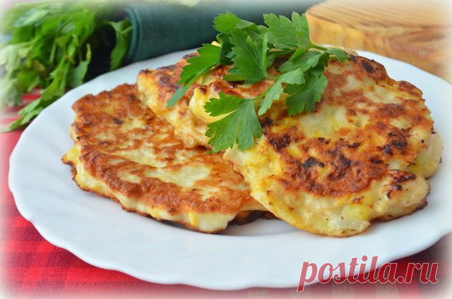 Куриные оладьи с тыквой